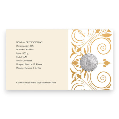 2024 PNC - King's Birthday 50c Coin Postal Numismatic Cover