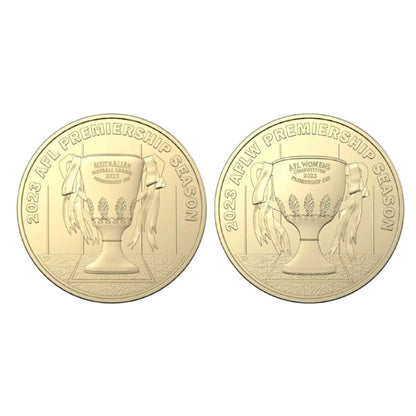 2023 $1 Coin Set - AFL and AFLW Premiership Cups - Uncirculated