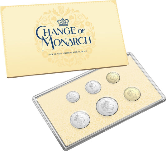 2024 AlBr CuNi Uncirculated Six Coin Year Set - Change of Monarch