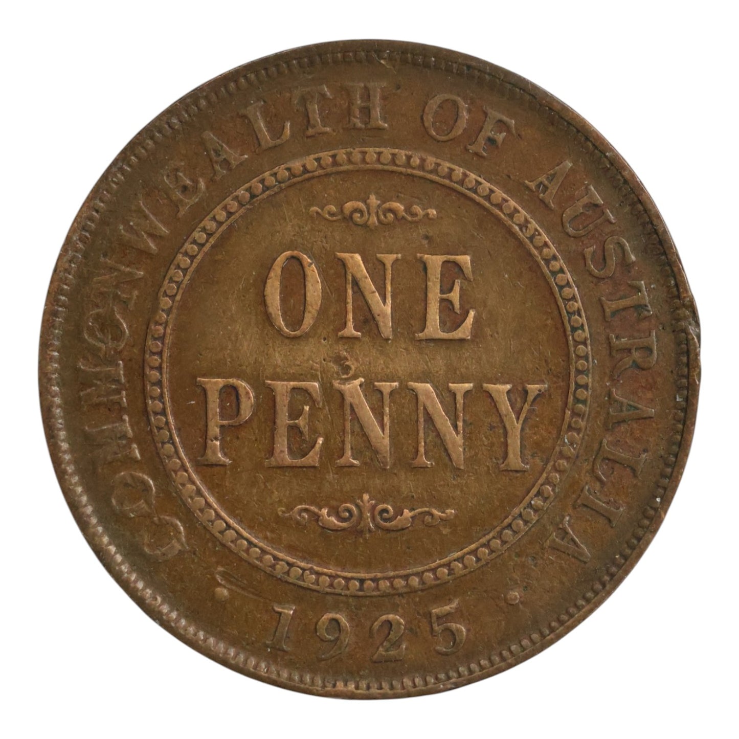 1925 Australian Penny - Very Good *Cleaned*