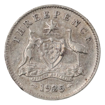 1925 Australian Threepence - Very Good