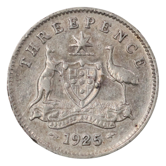 1925 Australian Threepence - Very Good