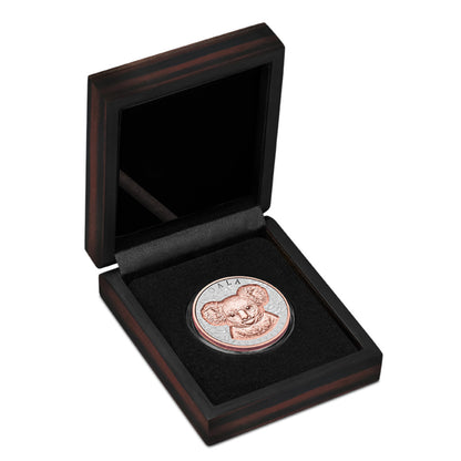 2025 Native Impressions - 1oz Silver Super Incused Rose Gold Koala Coin