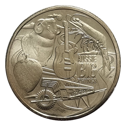 2025 $1 Coin - Aussie Big Things 2 - Merino, Strawberry, Wheelbarrow, Prawn, Golden Guitar