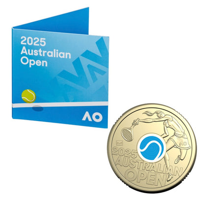 2025 $2 Coin Set - Men’s and Women's Australian Open $2 Privymark Coin in Folder