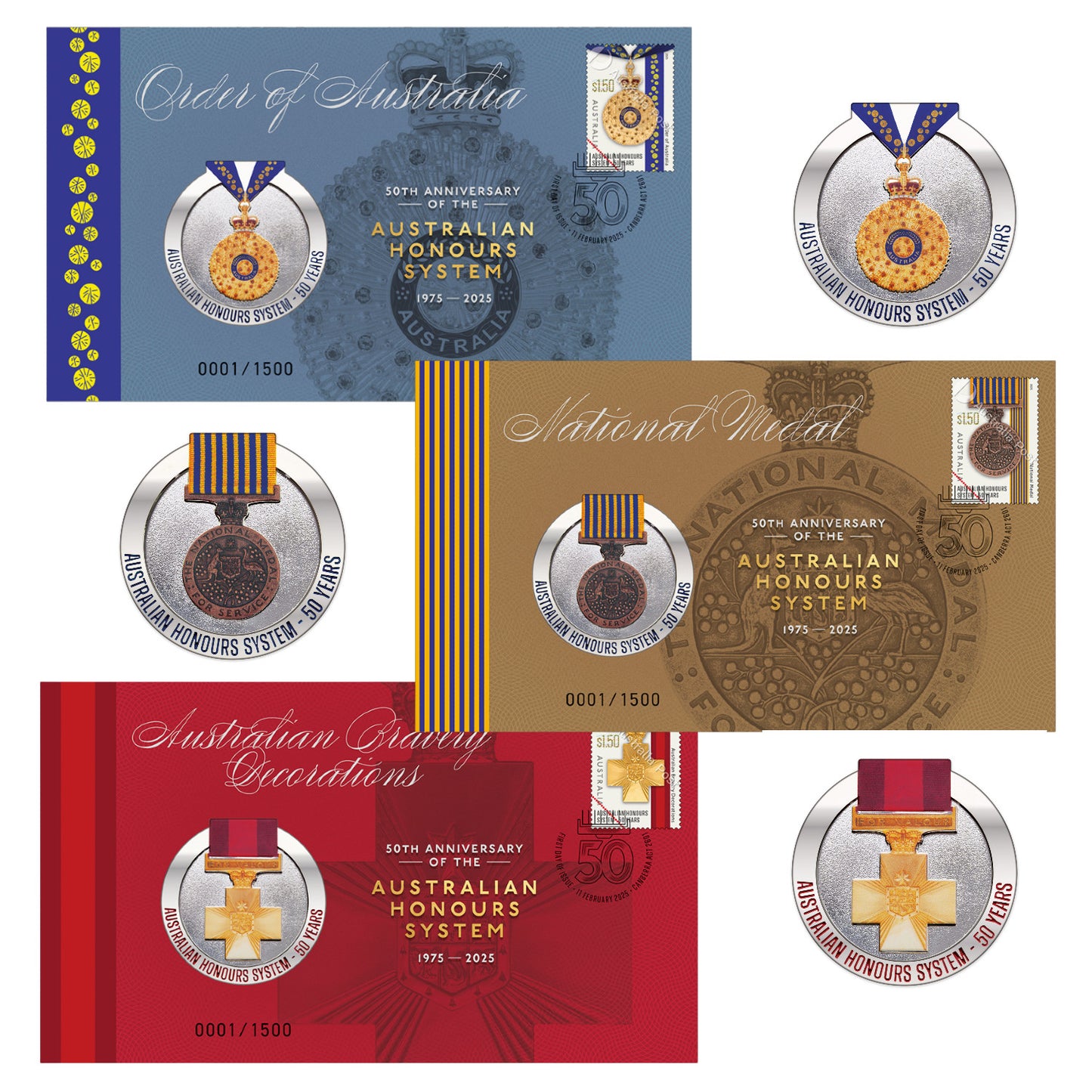 2025 PMC - 50 Years of Honours: Medallion Set