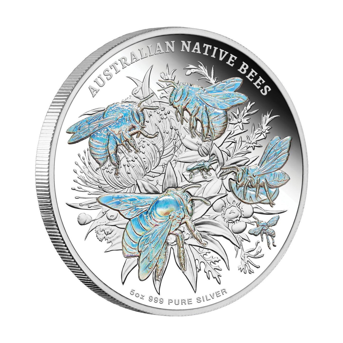 2026 Australian Native Bees - Special Release 5oz Proof Hologram Silver Coin