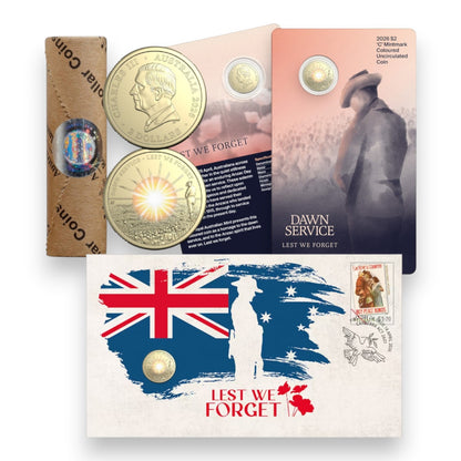 2026 Anzac Day – Dawn of Service Triple Commemorative Bundle: