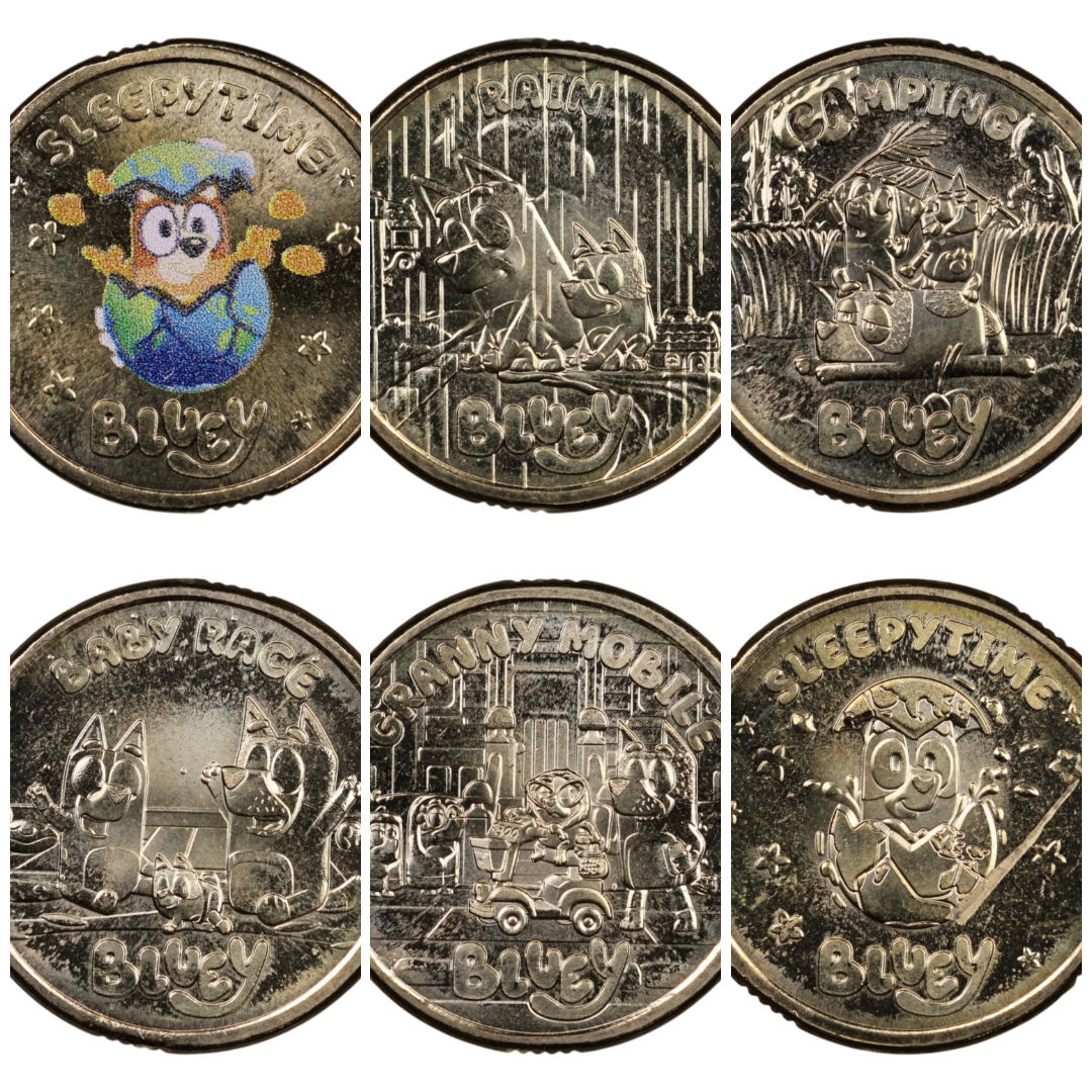 2026 Bluey $2 Uncirculated Coins – Individual & Coloured Variants