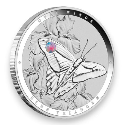 2026 Australian Opal Wings - Blue Triangle 1oz Silver Proof Coin with Opal Insert