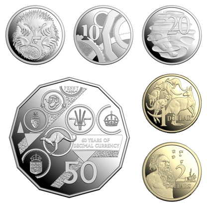 2026 Proof Six-Coin Year Set - 60th Anniversary of Decimal Currency