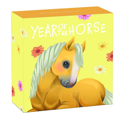 2026 1/2oz Silver Proof Coloured Coin - Baby Horse