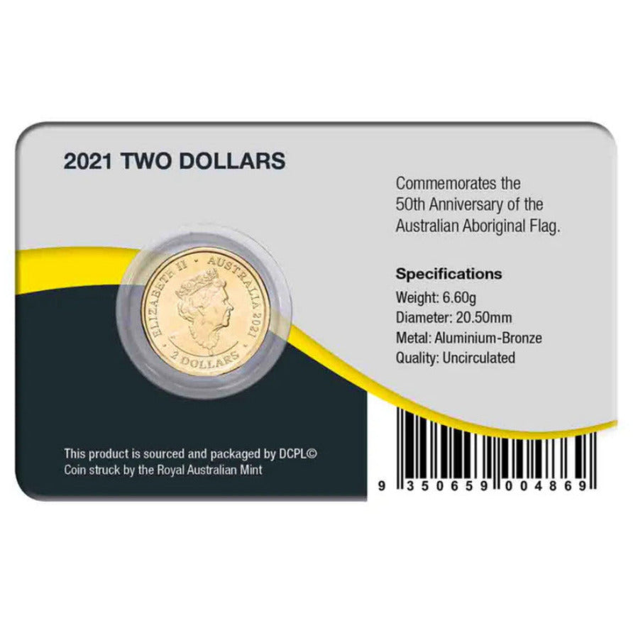 2021 $2 - Aboriginal Flag - Aluminium-Bronze Uncirculated Coin Pack