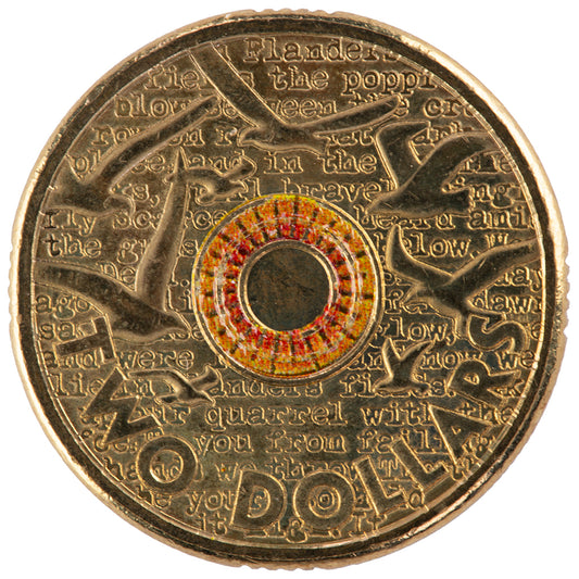2015 $2 Coin - Remembrance Day - In Flanders Fields