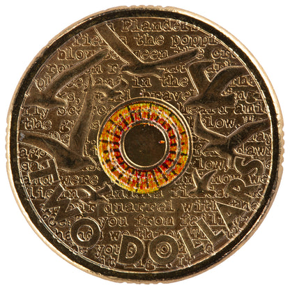 2015 $2 Coin - Remembrance Day - In Flanders Fields