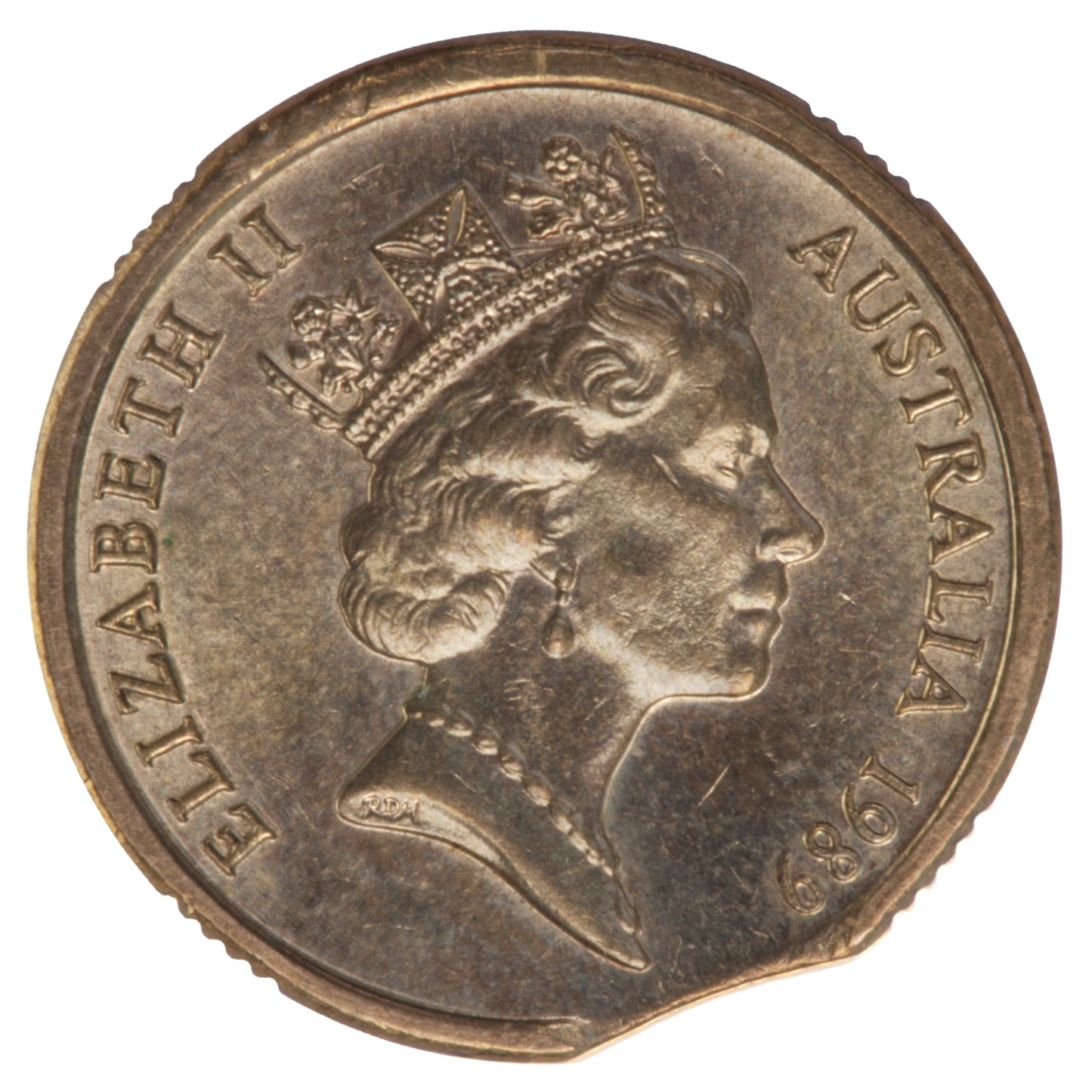 1988 $2 Coin - Clipped Planchet Error - Uncirculated