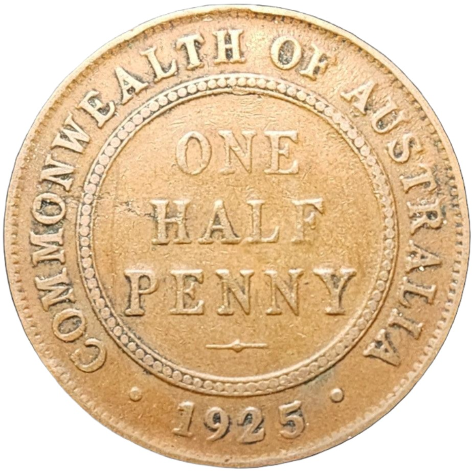 1925 Australian Half Penny - Fine