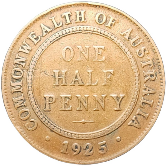 1925 Australian Half Penny - Fine