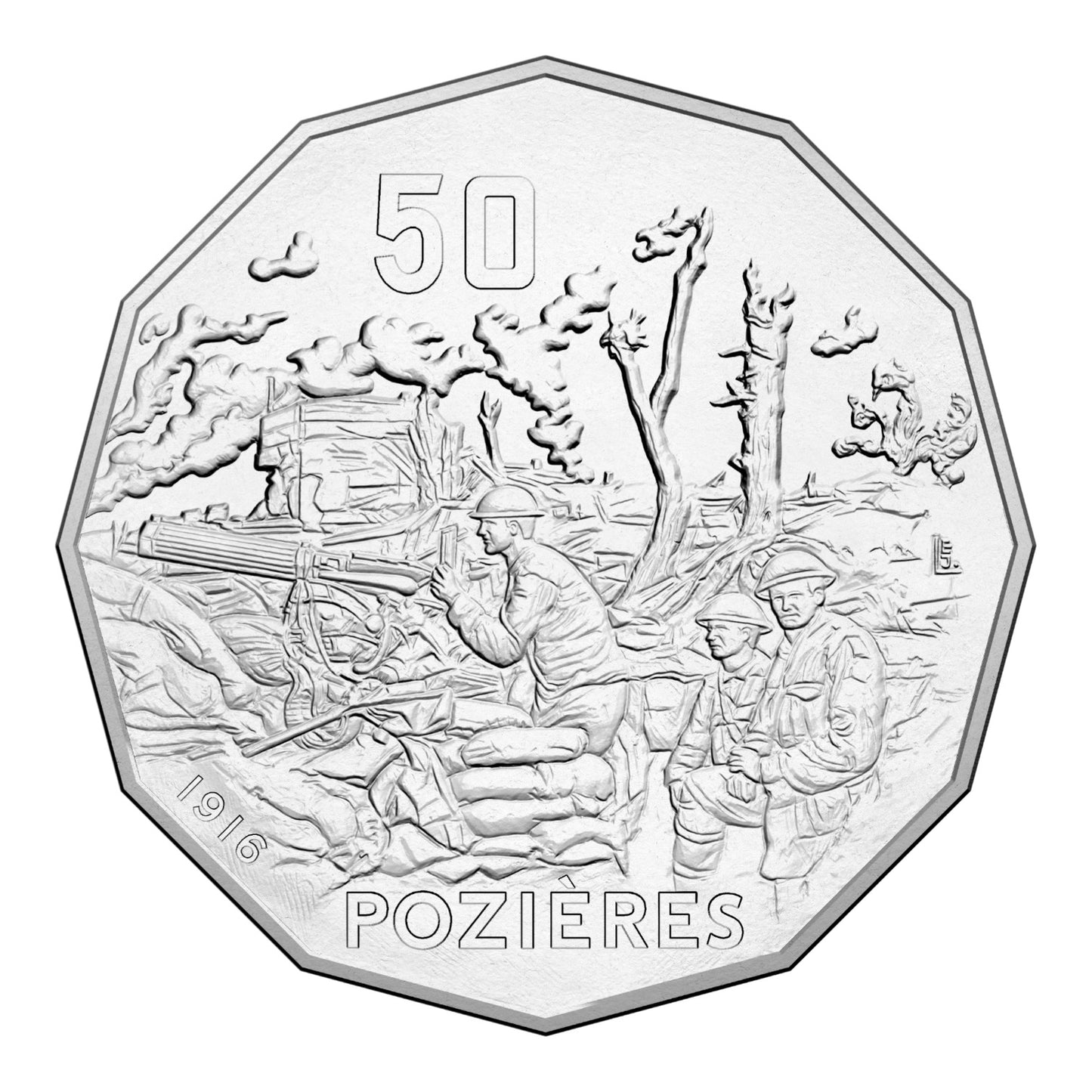 2016 50c Coin - The Battle of Pozières