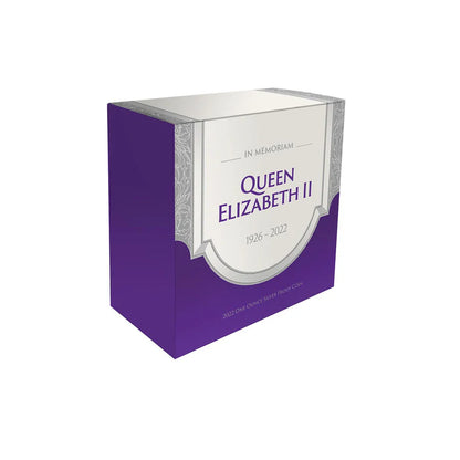2022 Queen Elizabeth II Tribute - $1 (Niue) Gold-plated 1oz Silver Proof Coin