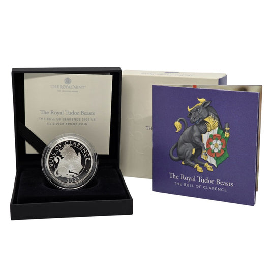 2023 Royal Tudor Beasts - The Bull Of Clarence £2 1oz Silver Proof Coin