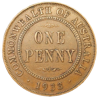 1933 Australian Penny - Extremely Fine
