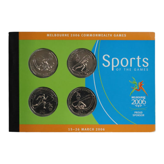 2006 Melbourne Commonwealth Games - Sports of the Games - Prestige Coin and Stamp Booklet