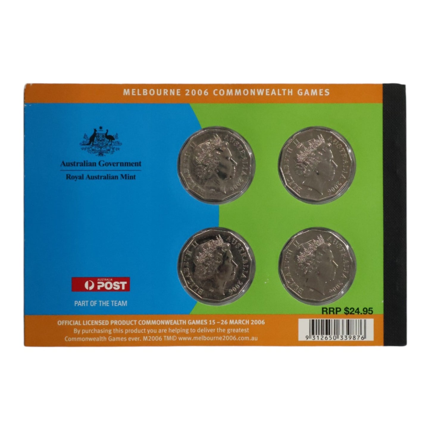 2006 Melbourne Commonwealth Games - Sports of the Games - Prestige Coin and Stamp Booklet
