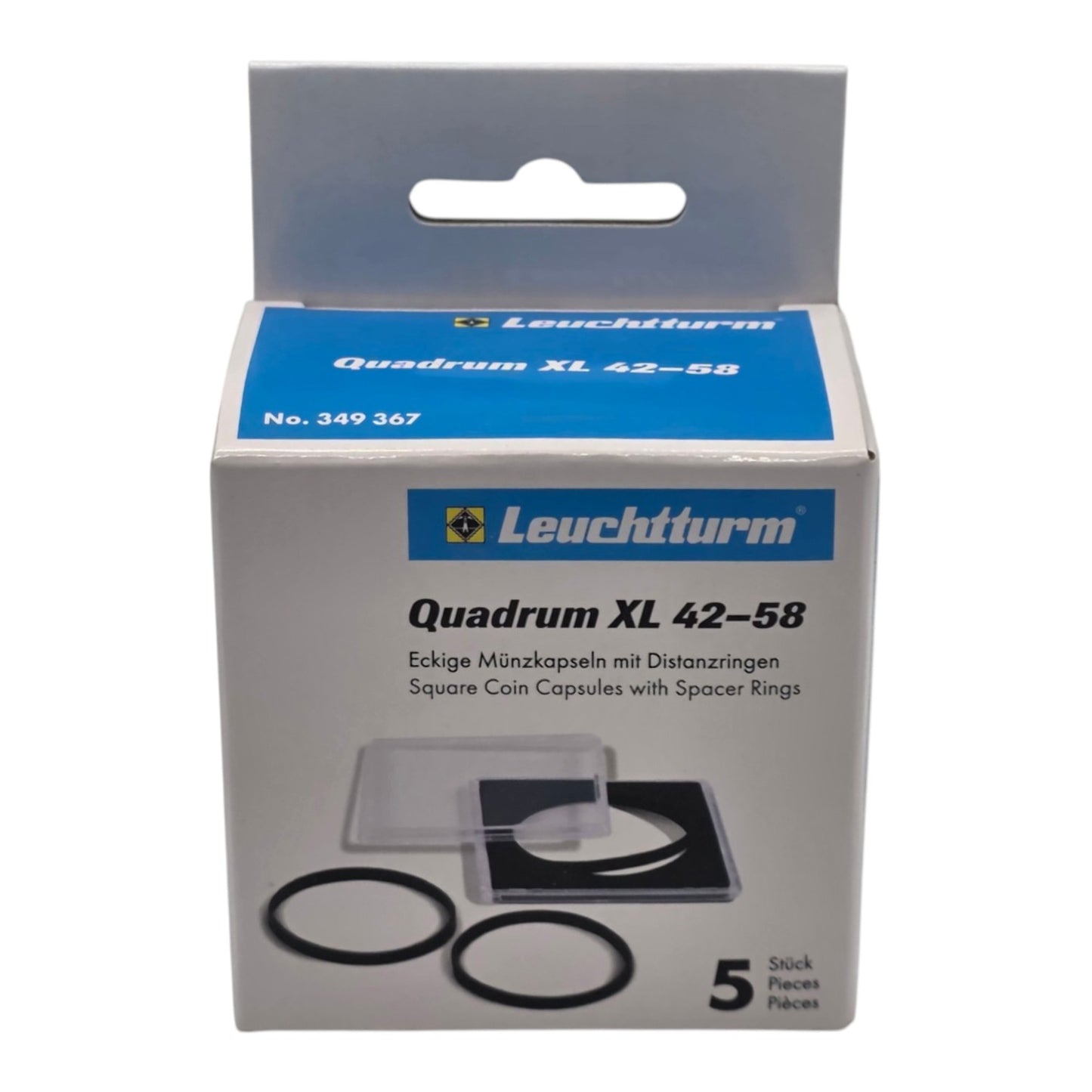 QUADRUM XL Square Coin Capsules - 42mm-58mm