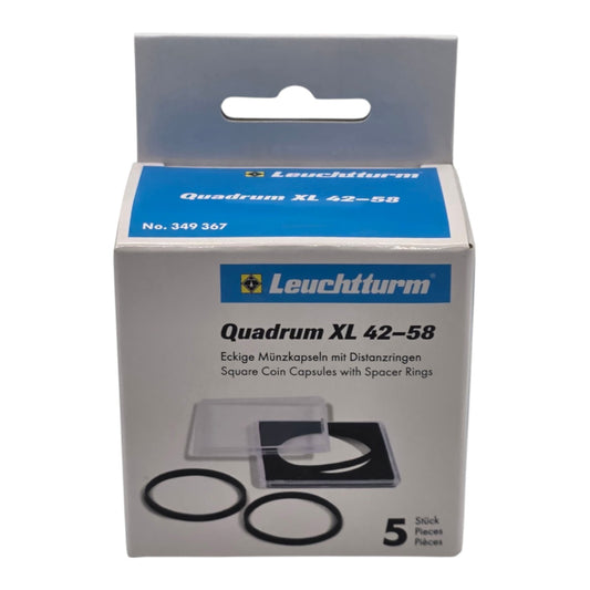 QUADRUM XL Square Coin Capsules - 42mm-58mm
