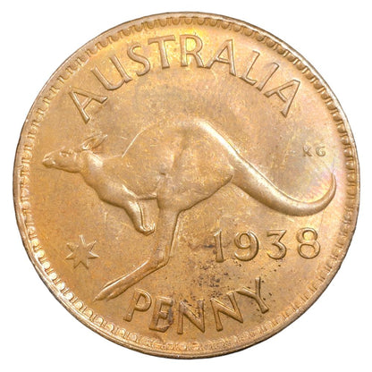 1938 Australian Penny - About Uncirculated