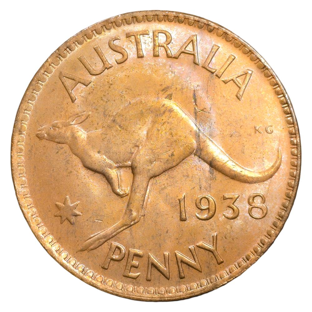 1938 Australian Penny - About Uncirculated