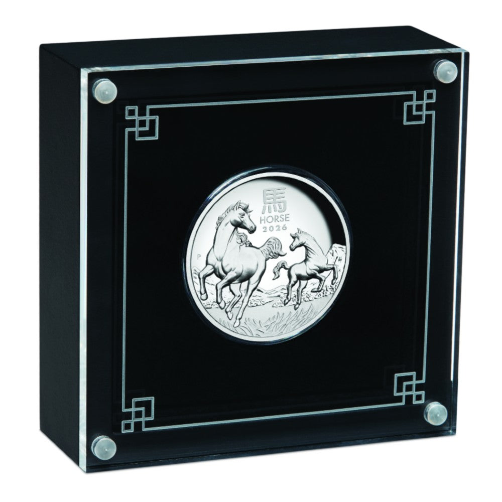 2026 Australian Lunar Series III - Year of the Horse 1oz Silver Proof High Relief Coin