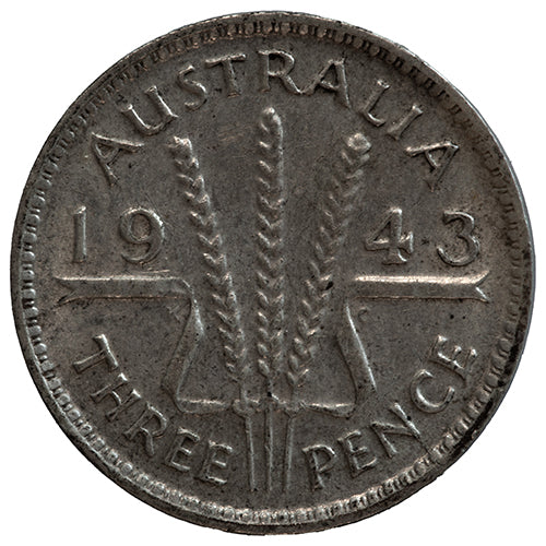 1943 M Australian Threepence