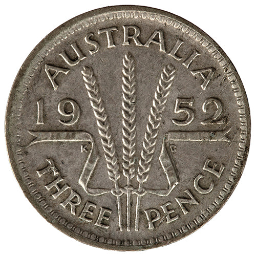 1952 Australian Threepence