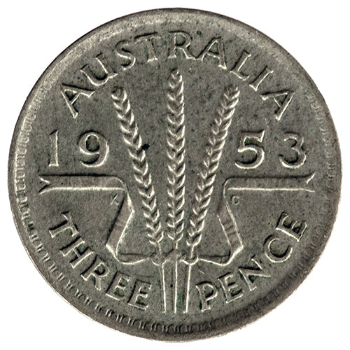 1953 Australian Threepence