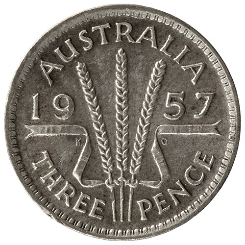 1957 Australian Threepence