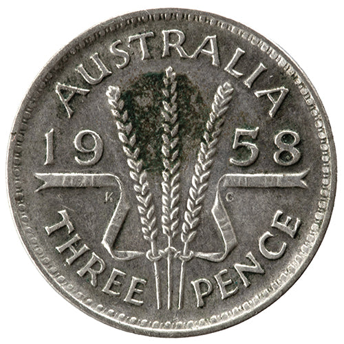 1958 Australian Threepence