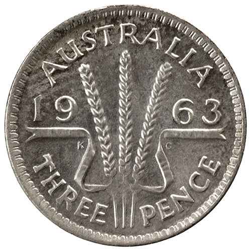 1963 Australian Threepence