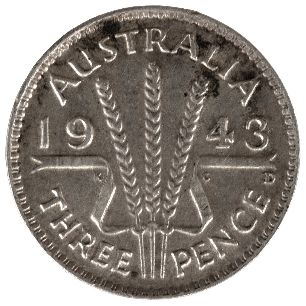 1943 D Australian Threepence