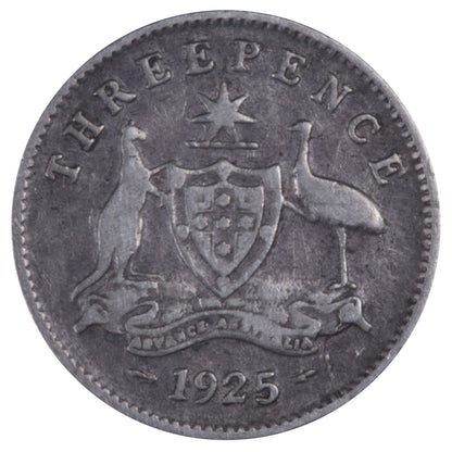1925 Australian Threepence - Very Good