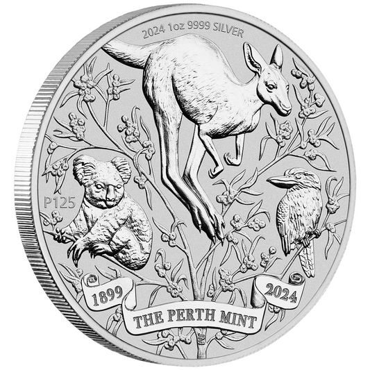 2024 Perth Mint 125th Anniversary $1 1oz Silver Uncirculated Coin