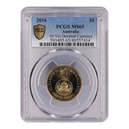 2016 $1 Coin - 50 Yrs Decimal Currency - MS65 - #40557414