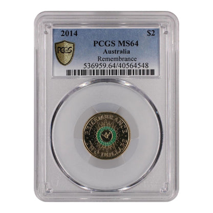 2014 $2 Coin - Remembrance - MS64 - #40564548