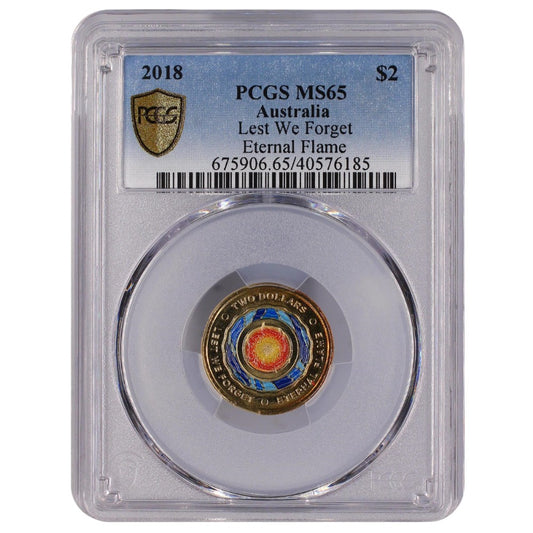 2018 $2 Coin - Lest We Forget  - Eternal Flame - MS65 - #40576185