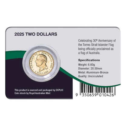 2025 $2 - Torres Strait Islander Flag 30th Anniversary Aluminium-Bronze Uncirculated Coin Pack