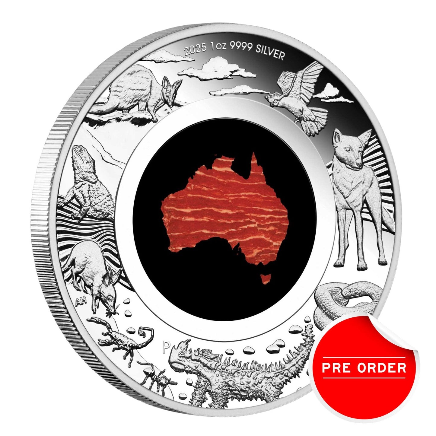 2025 Great Southern Land 1oz Silver Proof Snakeskin Jasper Coin