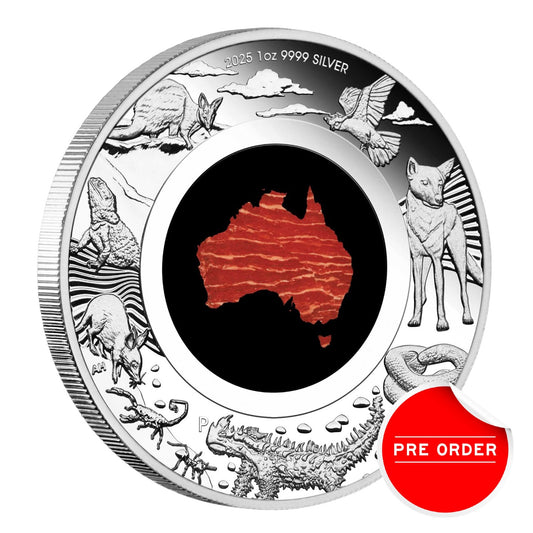 2025 Great Southern Land 1oz Silver Proof Snakeskin Jasper Coin