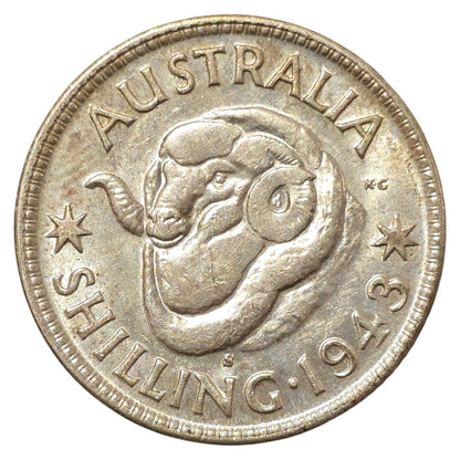 1943 (s) Australian Shilling - Extremely Fine