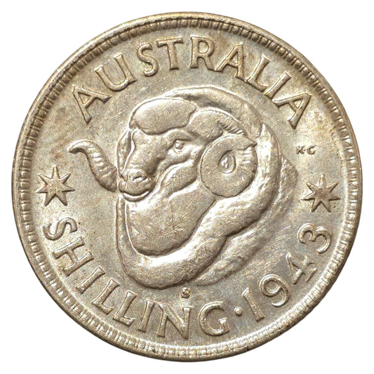 1943 (s) Australian Shilling - Extremely Fine